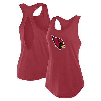 Débardeur Fanatics Cardinal Arizona Cardinals Iron Fan pour femmes