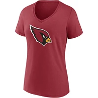 Women's Fanatics DeAndre Hopkins Cardinal Arizona Cardinals Player Icon Name & Number V-Neck T-Shirt