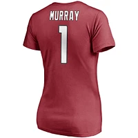 Women's Fanatics Kyler Murray Cardinal Arizona Cardinals Player Icon Name & Number V-Neck T-Shirt