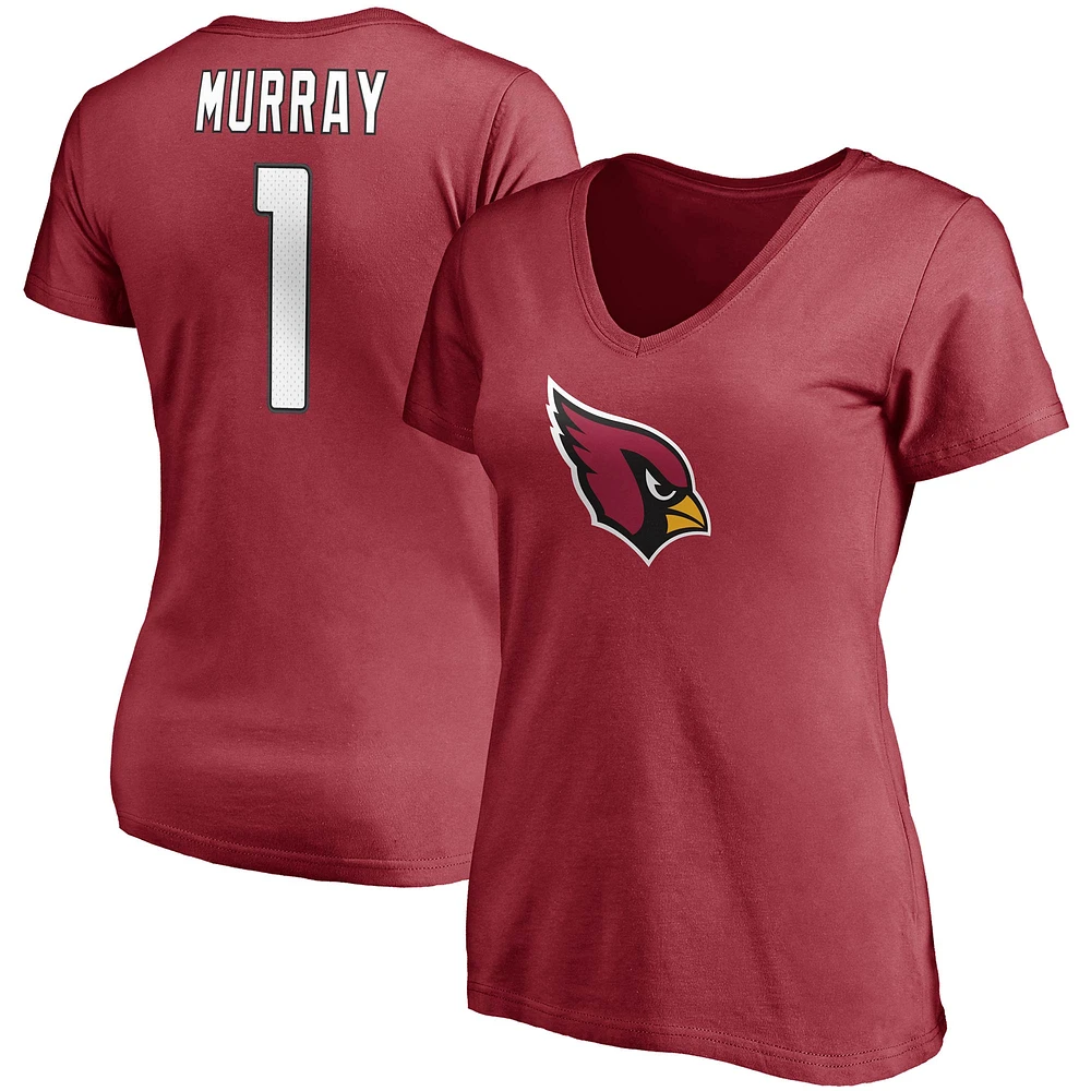 Fanatics pour femmes Kyler Murray Cardinal Arizona Cardinals Player Icon Nom et numéro T-shirt à col en V