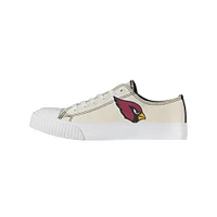 Chaussures basses en toile FOCO Arizona Cardinals pour femmes, crème