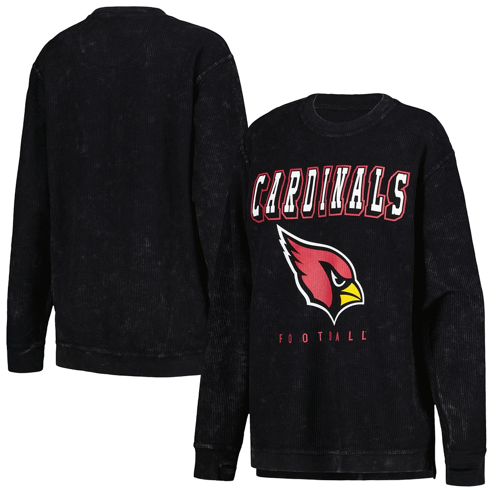 Women's G-III 4Her by Carl Banks Black Arizona Cardinals Comfy Cord Pullover Sweatshirt