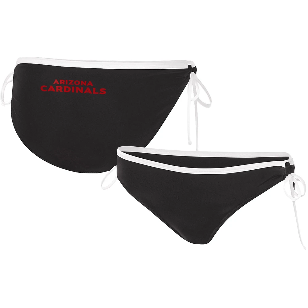 Bas de bikini Arizona Cardinals Perfect Match G-III 4Her by Carl Banks pour femmes, noir