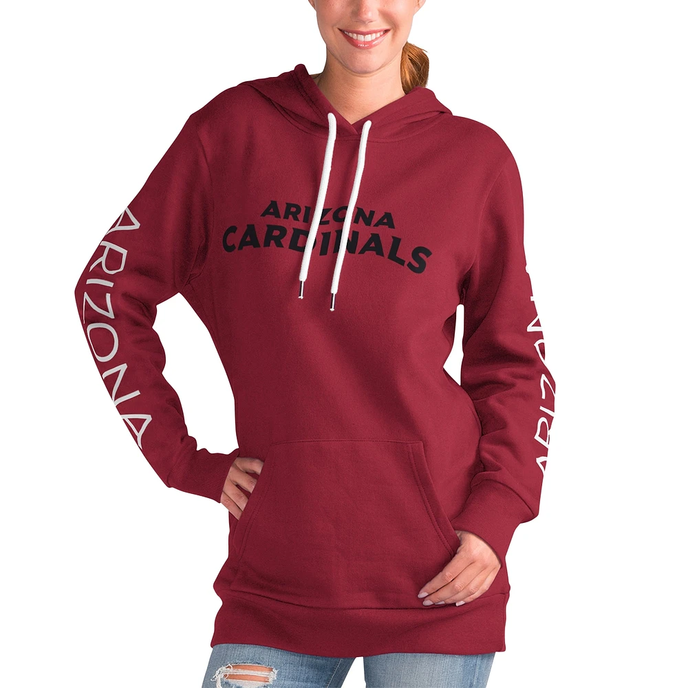 Sweat à capuche pour femme G-III 4Her by Carl Banks Cardinal Arizona Cardinals Extra Inning