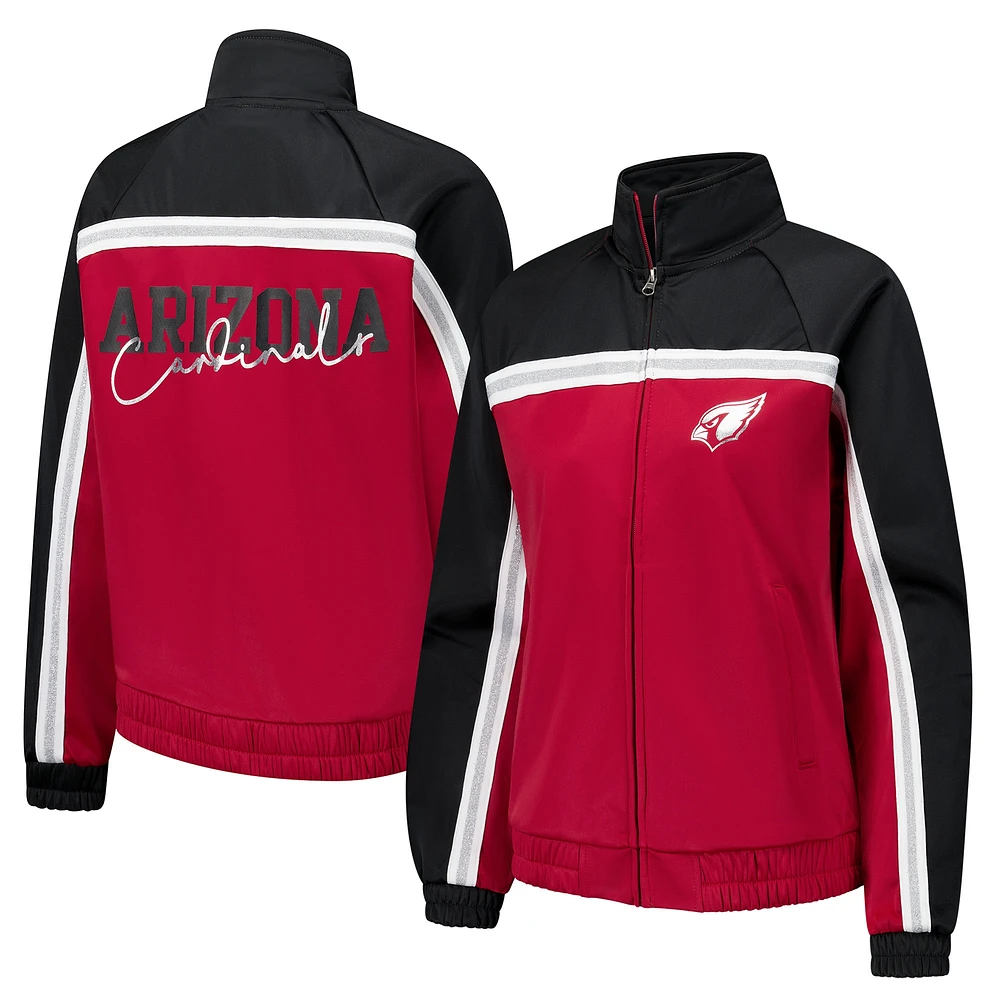 Veste de survêtement d'après-match entièrement zippée G-III 4Her par Carl Banks pour femme des Cardinals l'Arizona