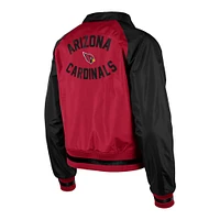 Veste à boutons-pression intégrale Cardinal Arizona Cardinals Coaches New Era pour femme