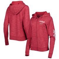 Women's New Era Cardinal Arizona Cardinals Reverse Full-Zip Hoodie