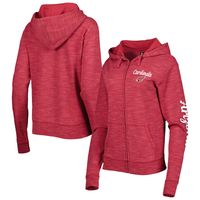 Women's New Era Cardinal Arizona Cardinals Reverse Full-Zip Hoodie