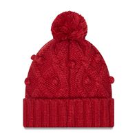 Women's New Era Cardinal Arizona Cardinals Toasty Cuffed Pom Knit - Hat