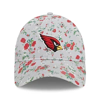 Casquette ajustable 9TWENTY New Era Arizona Cardinals Bouquet pour femme, gris