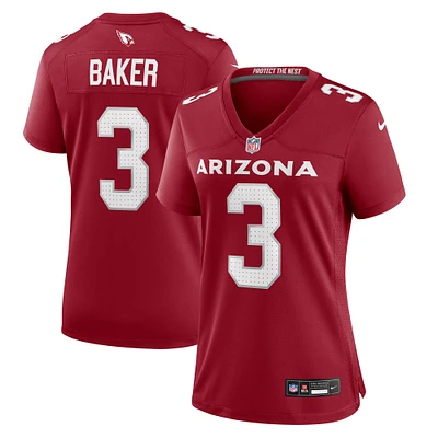 Maillot de match d'équipe Nike Budda Baker Cardinal Arizona Cardinals pour femme