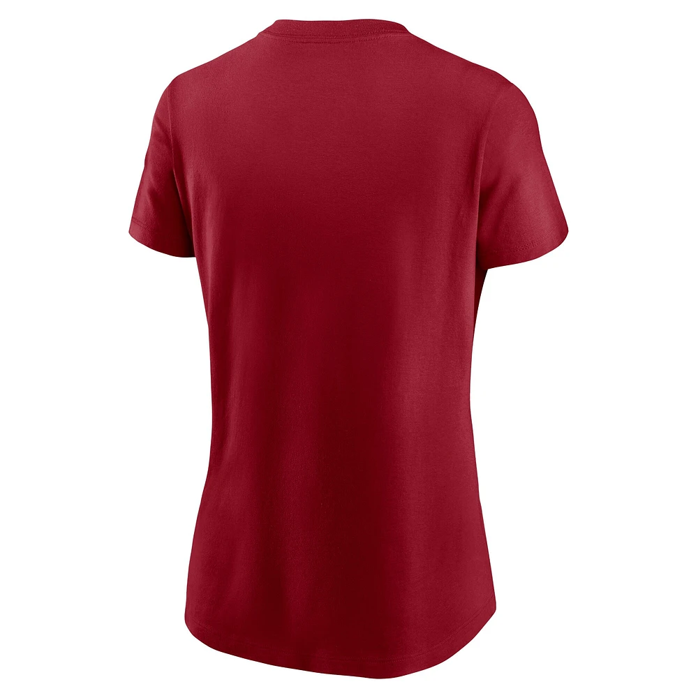 T-shirt essentiel Nike Cardinal Arizona Cardinals pour femme