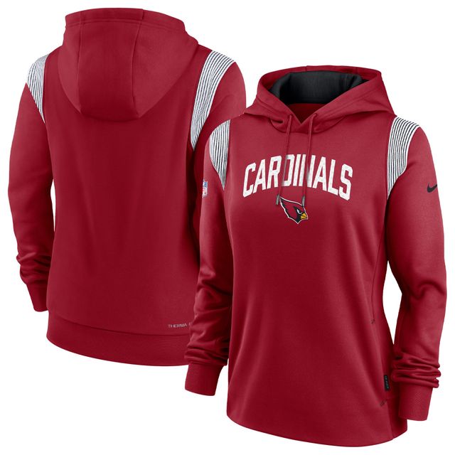 Sweat à capuche Nike Cardinal Arizona Cardinals Sideline Stack Performance pour femme