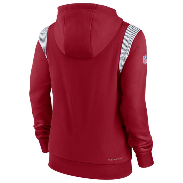 Sweat à capuche Nike Cardinal Arizona Cardinals Sideline Stack Performance pour femme