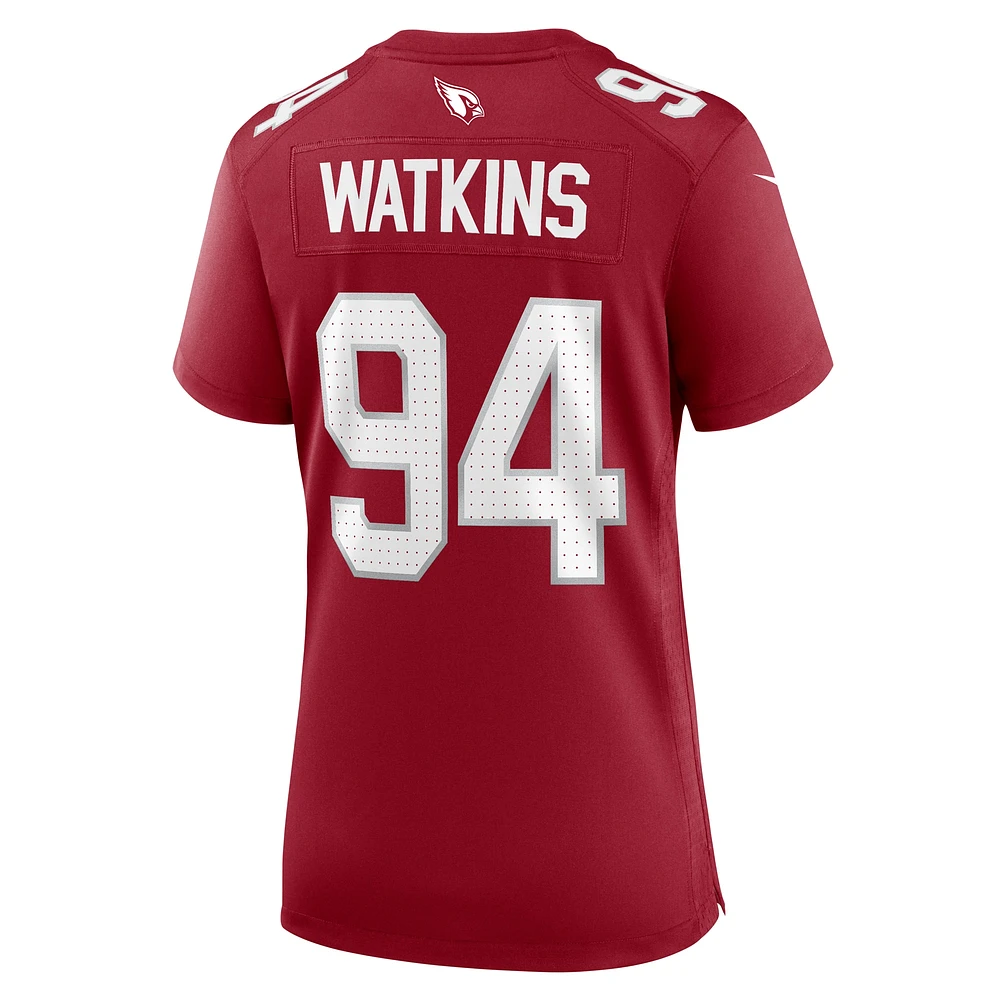 Maillot de joueur match Nike Carlos Watkins Cardinal des Arizona Cardinals pour femme