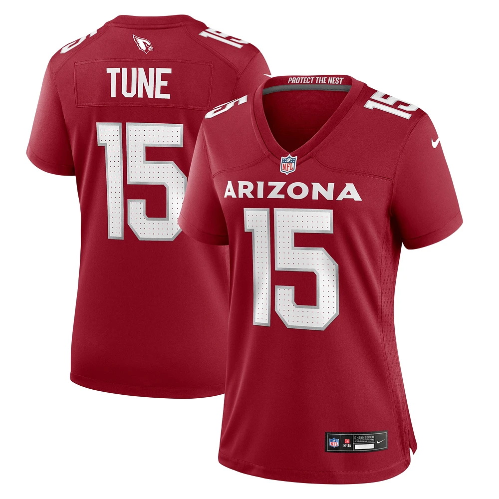 Maillot de match Nike Clayton Tune Cardinal des Arizona Cardinals pour femme