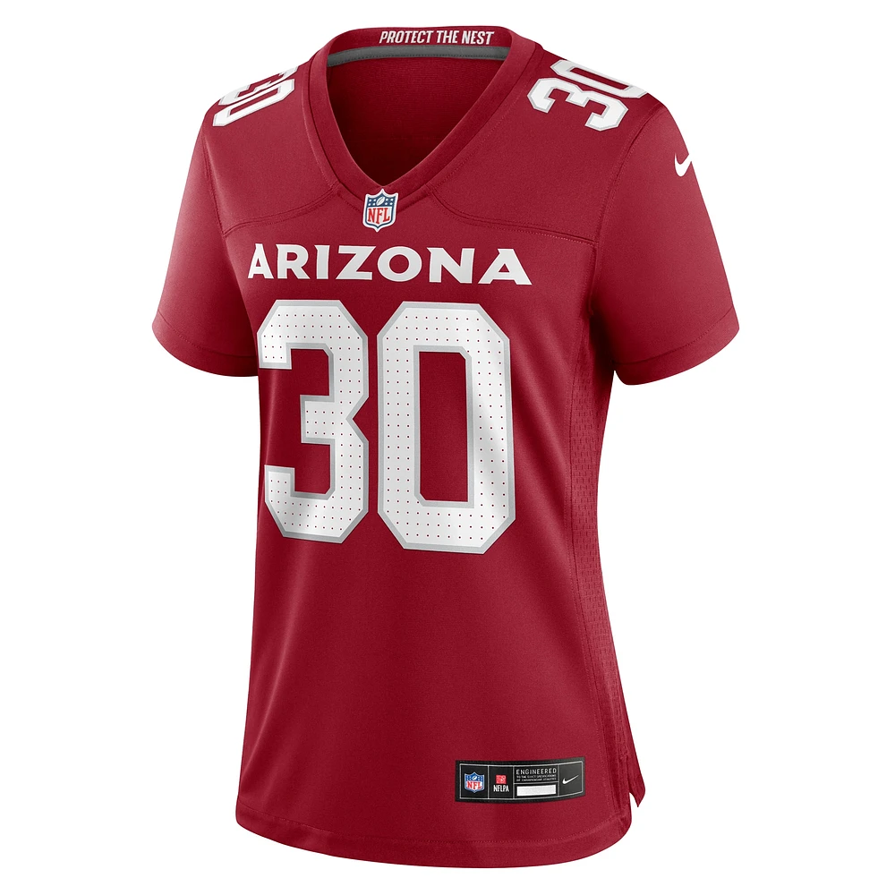 Maillot de match Nike Darren Hall Cardinal Arizona Cardinals pour femme