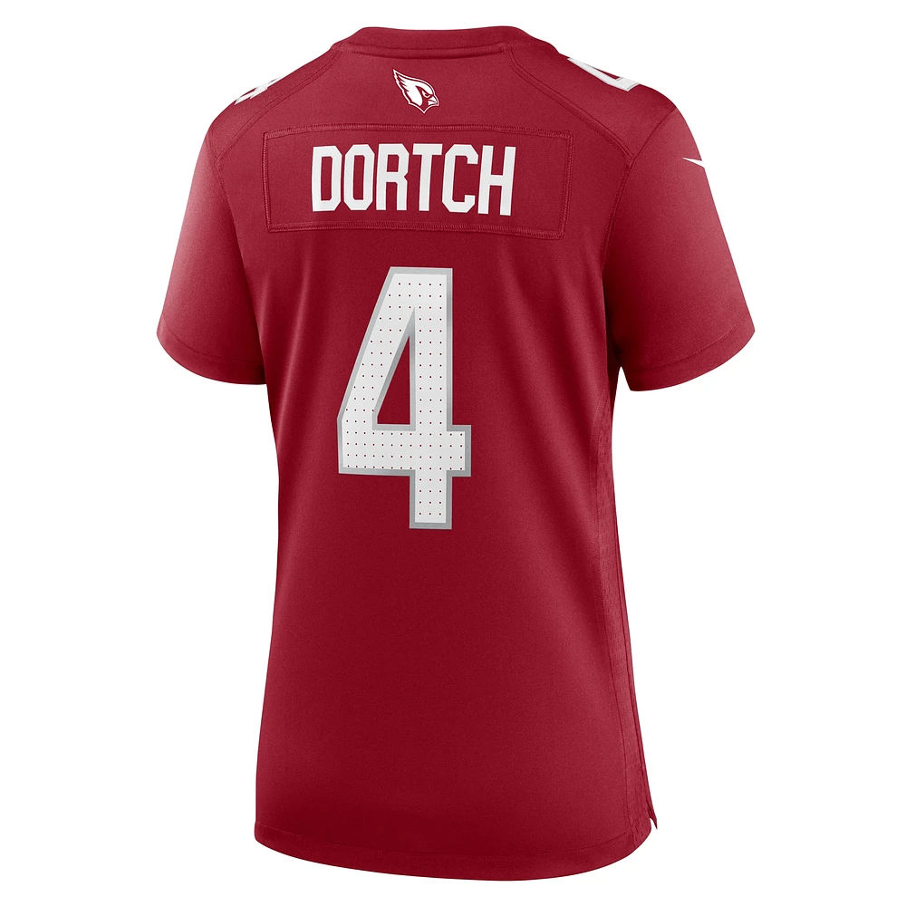 Maillot de match Nike Greg Dortch Cardinal Arizona Cardinals pour femme