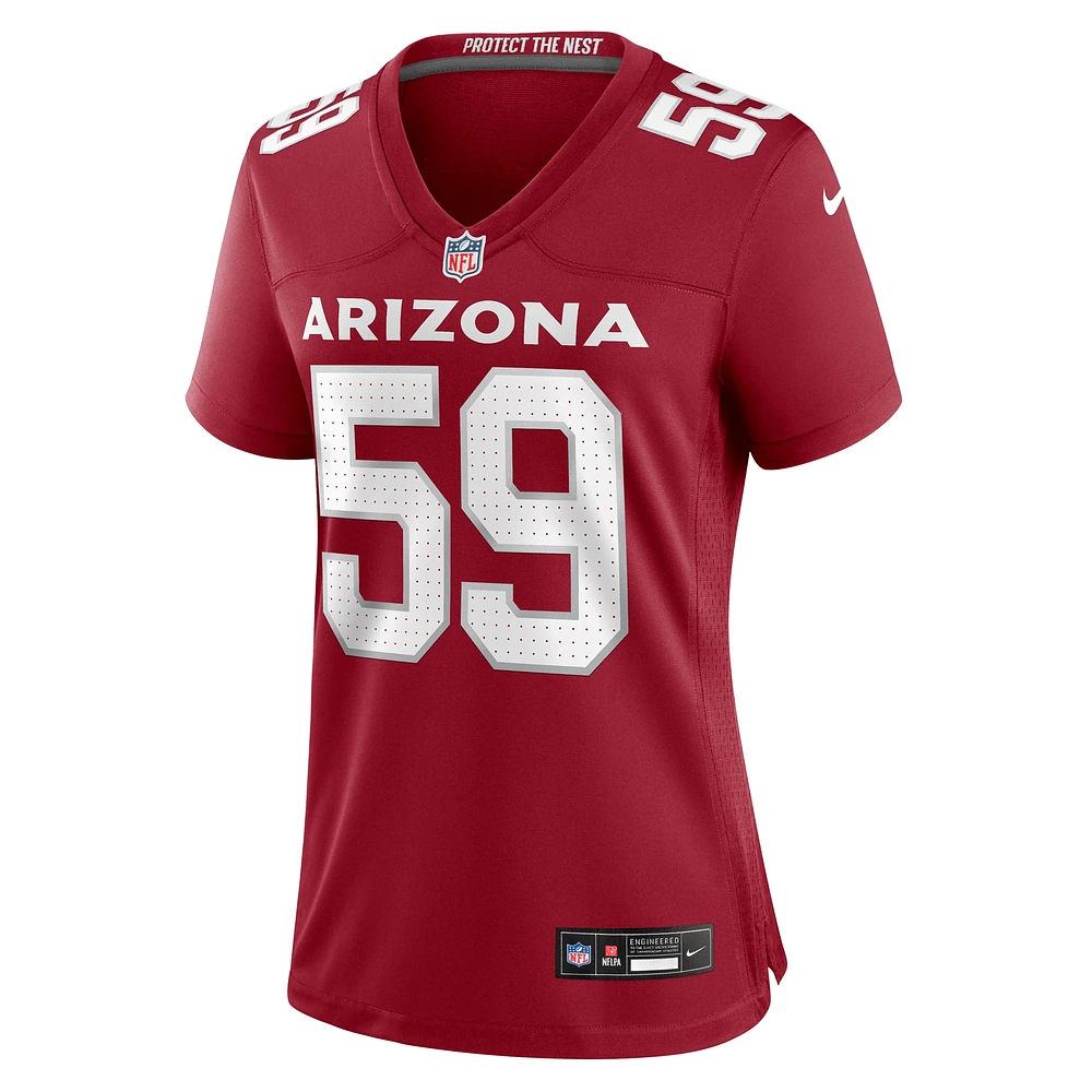 Maillot de match Nike Jon Gaines II Cardinal Arizona Cardinals pour femme