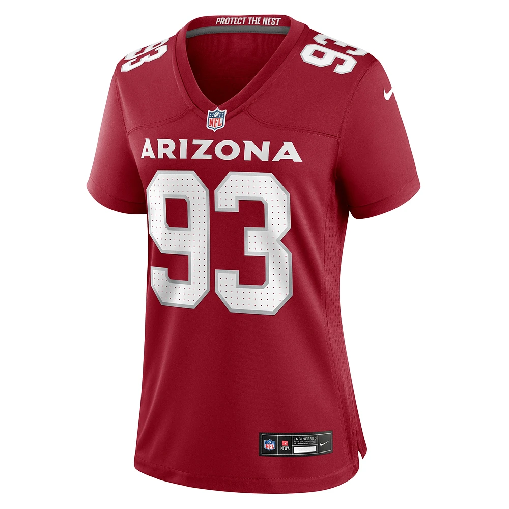 Maillot de match Nike Justin Jones Cardinal Arizona Cardinals pour femme