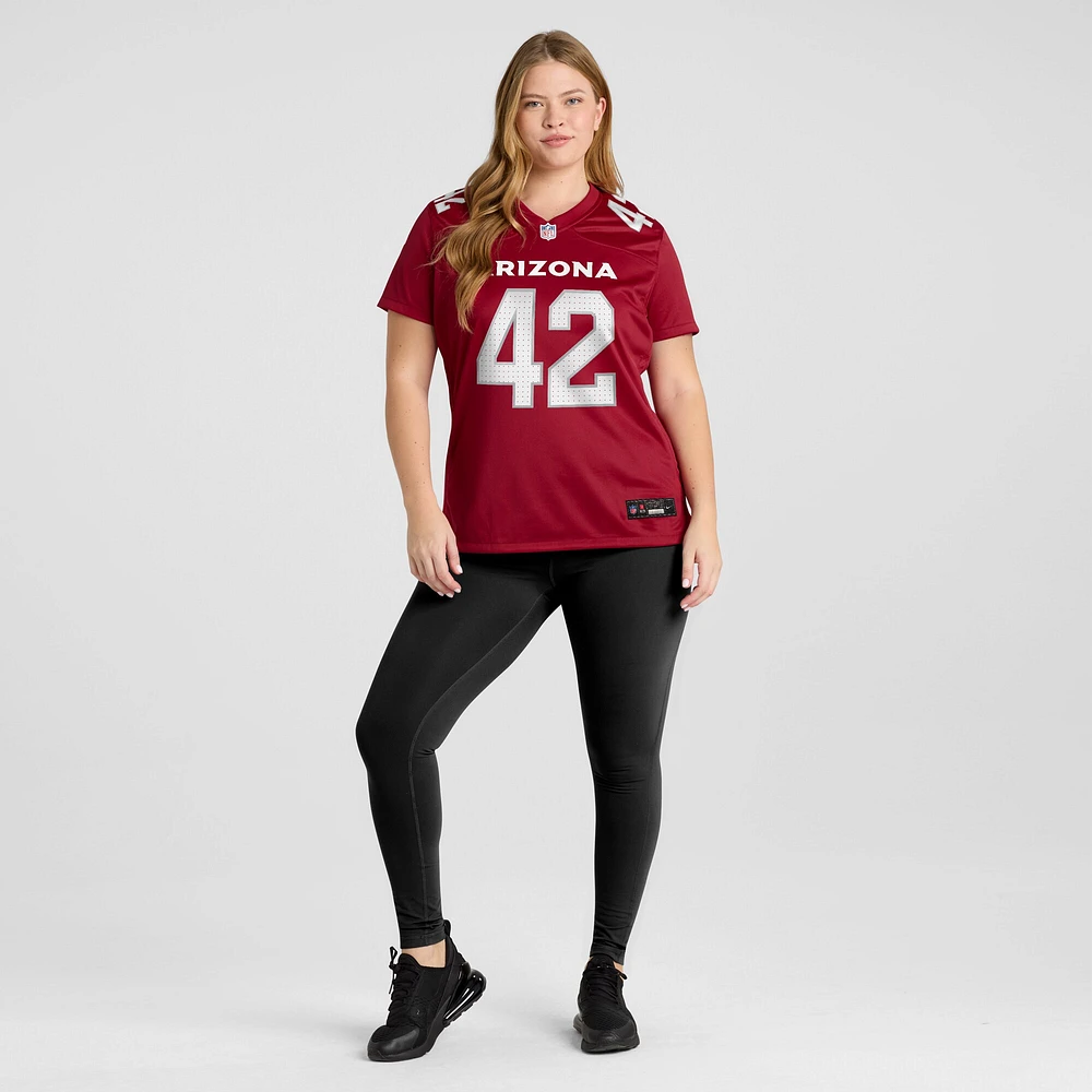 Maillot de match l'équipe Nike K'Von Wallace Cardinal des Arizona Cardinals pour femme