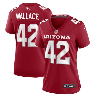 Maillot de match l'équipe Nike K'Von Wallace Cardinal des Arizona Cardinals pour femme