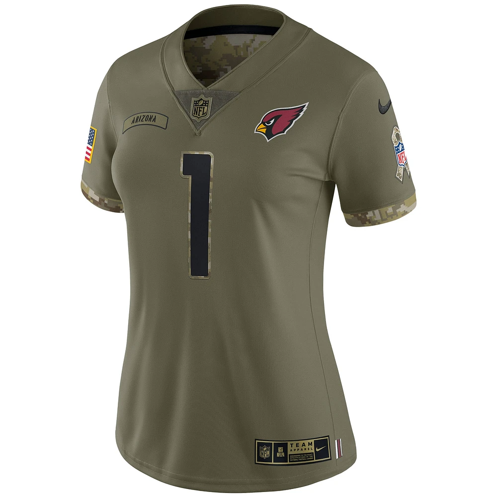 Maillot Nike Kyler Murray Olive Arizona Cardinals Salute To Service Limited pour femme