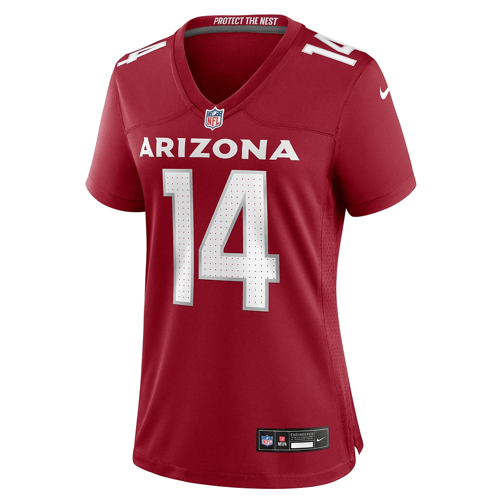 Maillot de match l'équipe Nike Michael Wilson Cardinal des Arizona Cardinals pour femme