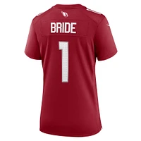 Women's Nike Number 1 Bride Cardinal Arizona Cardinals Game Jersey