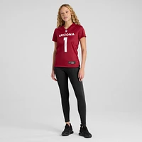 Women's Nike Number 1 Bride Cardinal Arizona Cardinals Game Jersey