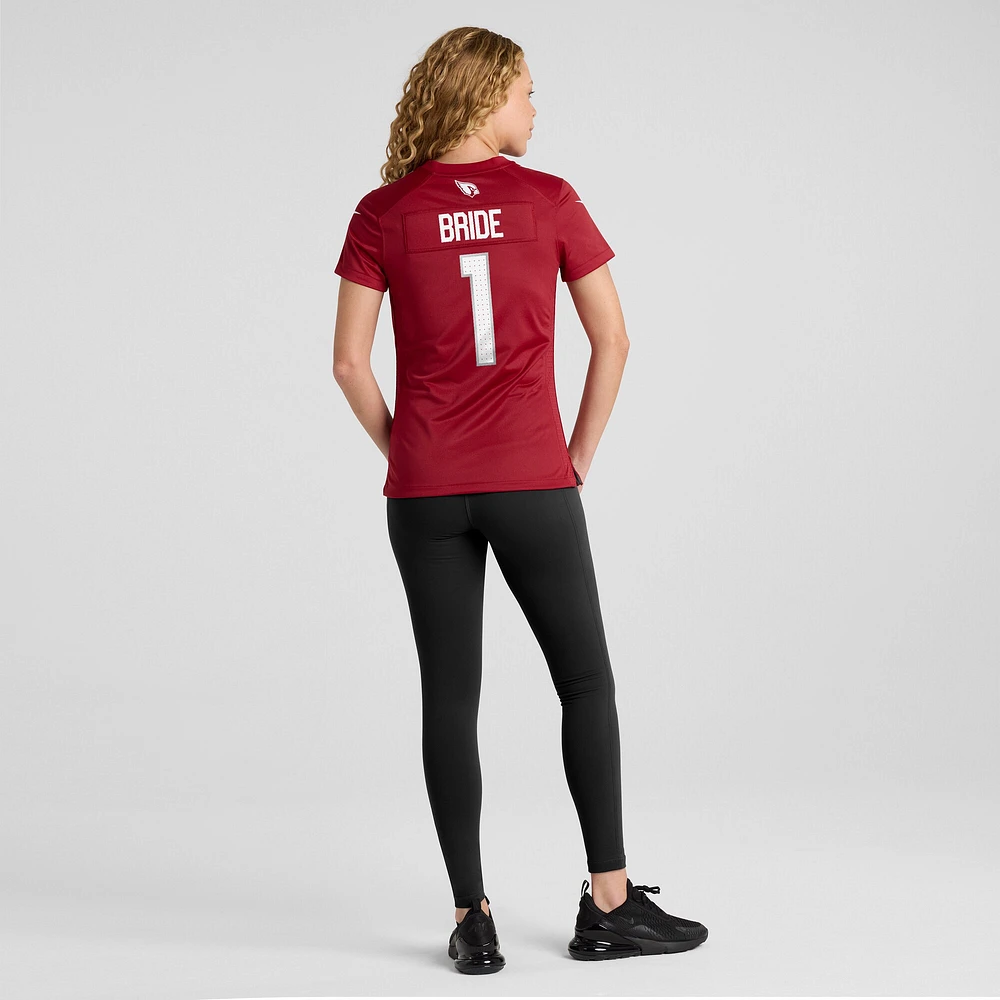 Women's Nike Number 1 Bride Cardinal Arizona Cardinals Game Jersey