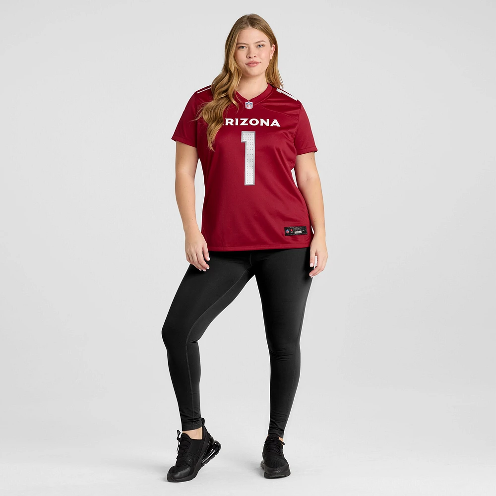 Women's Nike Number 1 Bride Cardinal Arizona Cardinals Game Jersey