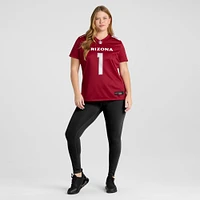 Women's Nike Number 1 Bride Cardinal Arizona Cardinals Game Jersey