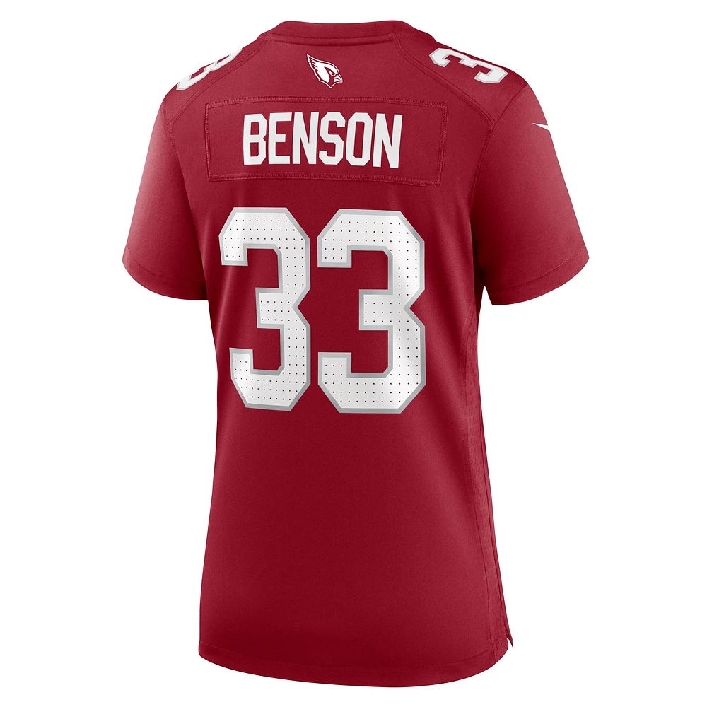 Maillot de match Nike Trey Benson Cardinal Arizona Cardinals pour femme