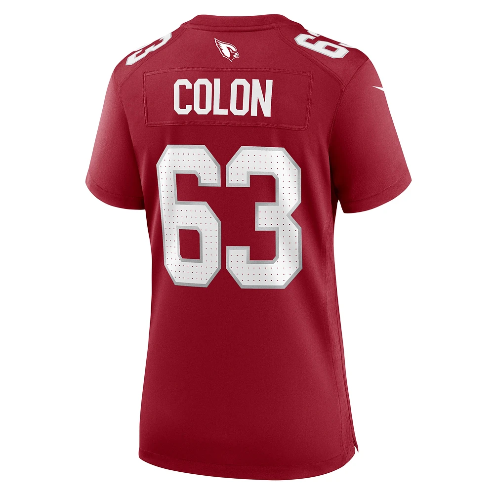 Women's Nike Trystan Colon  Cardinal Arizona Cardinals Team Game Jersey