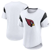 Women's Nike White Arizona Cardinals Fashion Slub T-Shirt