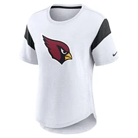Women's Nike White Arizona Cardinals Fashion Slub T-Shirt