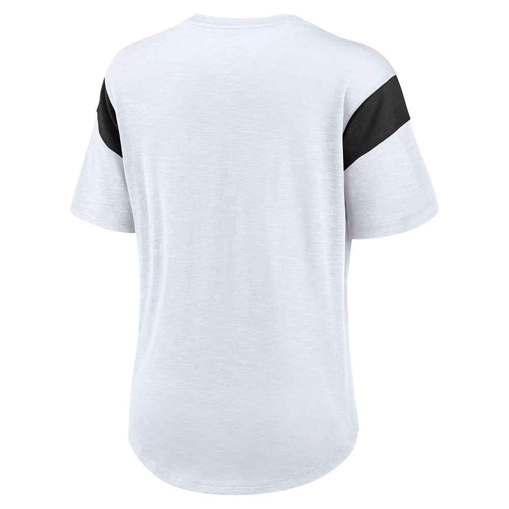 Women's Nike White Arizona Cardinals Fashion Slub T-Shirt