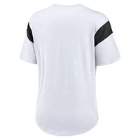 Women's Nike White Arizona Cardinals Fashion Slub T-Shirt