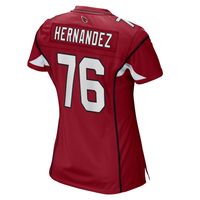 Women's Nike Will Hernandez Cardinal Arizona Cardinals Game Player Jersey