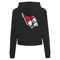 Women's Pro Standard Black Arizona Cardinals Split Logo Full-Zip Hoodie