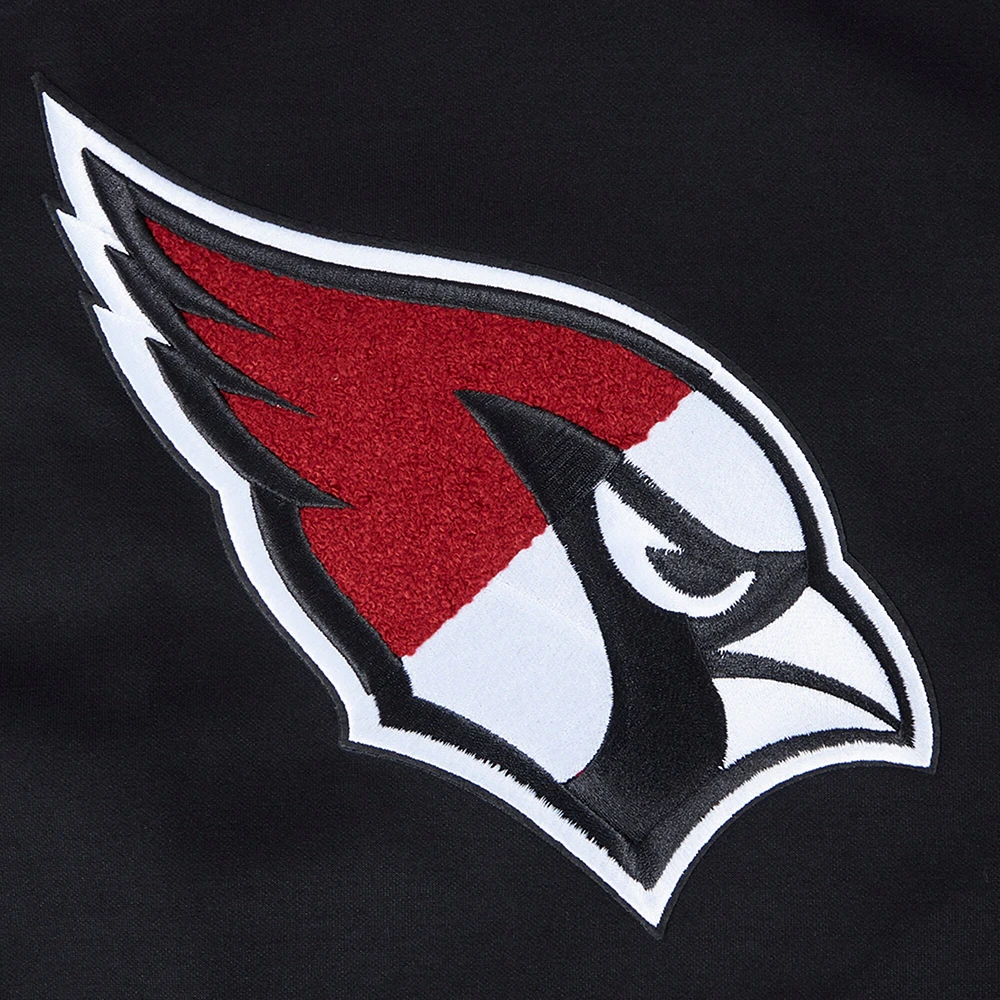 Women's Pro Standard Black Arizona Cardinals Split Logo Full-Zip Hoodie