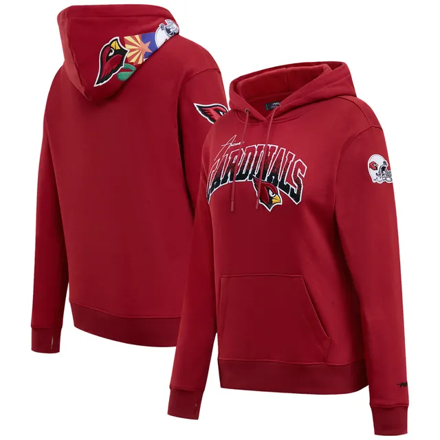 Men's Antigua Cardinal Arizona Cardinals Logo Victory Pullover Hoodie Size: Large