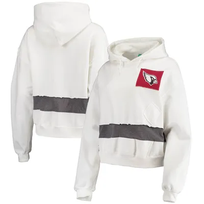 Arizona Cardinals Refried Apparel Women's Sustainable Crop Dolman Pullover Hoodie - White