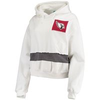 Women's Refried Apparel White Arizona Cardinals Sustainable Crop Dolman Pullover Hoodie