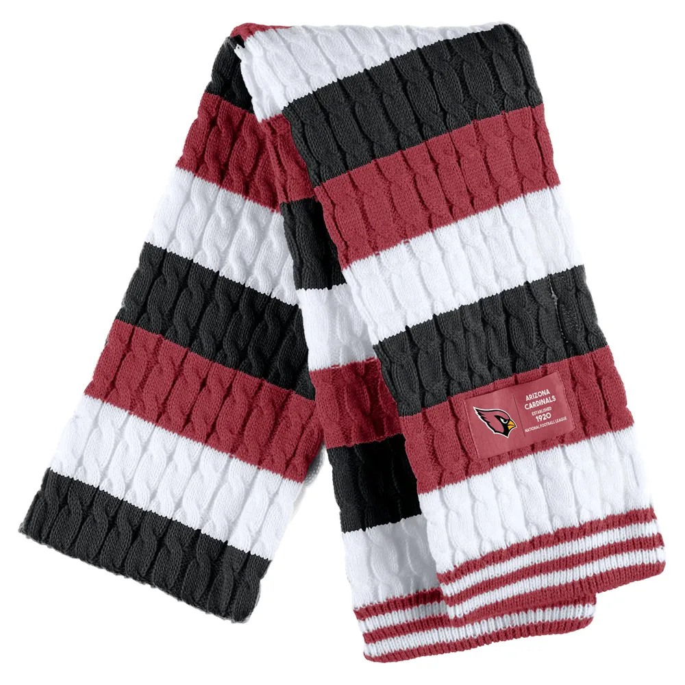 Women's WEAR by Erin Andrews Arizona Cardinals Striped Scarf & Gloves Set