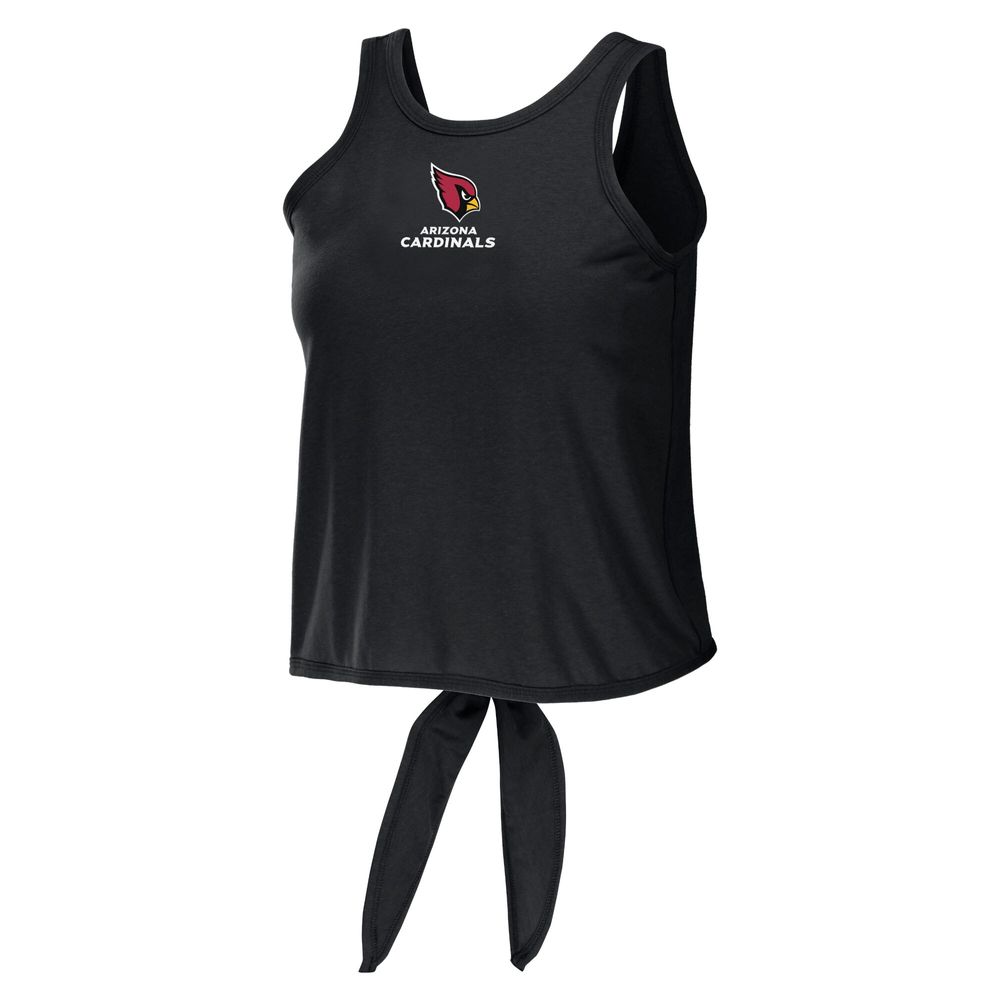 WEAR by Erin Andrews Women's WEAR by Erin Andrews Black Arizona Cardinals  Open Back Twist Tie Tank Top