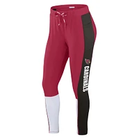 Women's WEAR by Erin Andrews Cardinal/Black Arizona Cardinals Color-Block Leggings