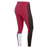 Women's WEAR by Erin Andrews Cardinal/Black Arizona Cardinals Color-Block Leggings