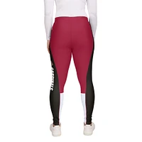 Women's WEAR by Erin Andrews Cardinal/Black Arizona Cardinals Color-Block Leggings